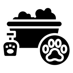 CLEANING glyph icon
