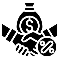COMMISSION glyph icon