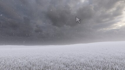 mouse cursor at field