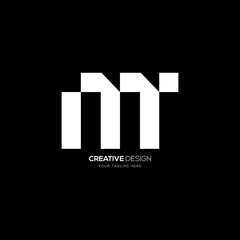 Modern letter design M T monogram logo - obrazy, fototapety, plakaty
