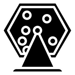 LOTTERY glyph icon