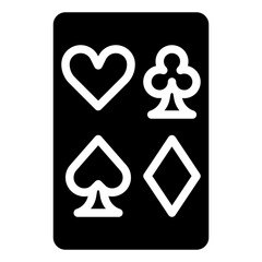 POKER CARD glyph icon