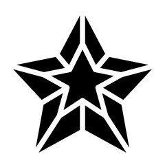 Obraz premium STAR glyph icon