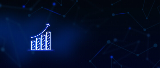 Analysis Finance, Statistics Graph Financial Business, Time and Money, Contact us, Landing page background cover page