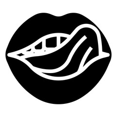 LIPS SEXY glyph icon
