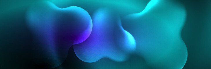 Magic neon glowing lights abstract background wallpaper design, vector illustration