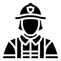 FIREFIGHTER glyph icon