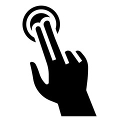 2X DOUBLE TAP glyph icon