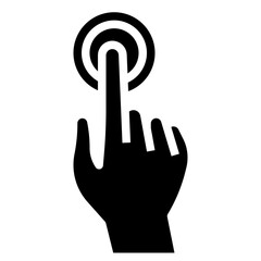 Obraz premium DOUBLE TAP glyph icon