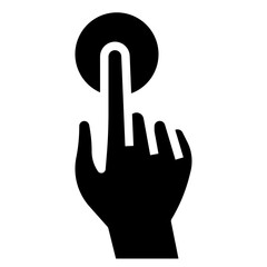 Obraz premium TAP glyph icon