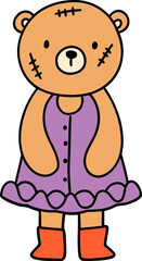 Cute Halloween animals, Trick or Treat. Halloween Bear kid