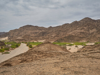 ephemeral river Huab in Damaraland Namibia