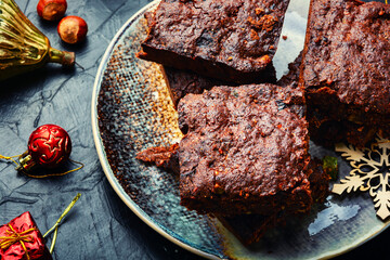 Panforte, Christmas bread, Italian sweet.