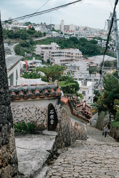 stone‐paved road - Okinawa