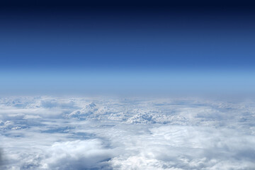 Fototapeta na wymiar blue sky above clouds