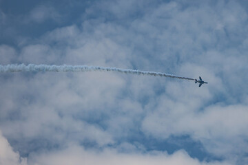 東京オリンピック開会の日ブルーインパルス青