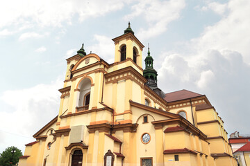 Fototapeta na wymiar Collegiate Church of the Blessed Virgin Mary (now Art Museum of Prykarpattia) in Ivano-Frankivsk, Ukraine
