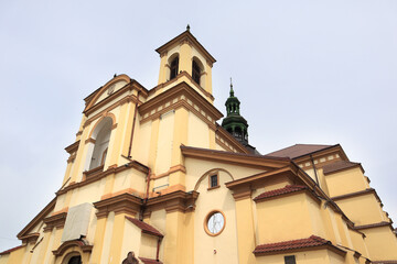 Fototapeta na wymiar Collegiate Church of the Blessed Virgin Mary (now Art Museum of Prykarpattia) in Ivano-Frankivsk, Ukraine 