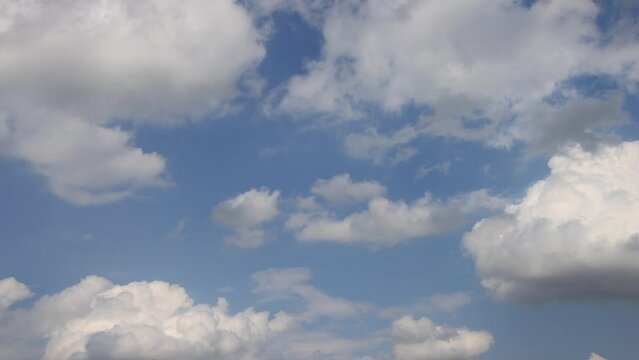 4K Time lapse, beautiful sky with clouds background, Sky with clouds weather nature cloud blue, Blue sky with clouds and sun, Clouds At Sunrise.