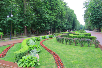 Park named after Taras Shevchenko in Ivano-Frankivsk, Ukraine
