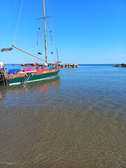 boats on the beach