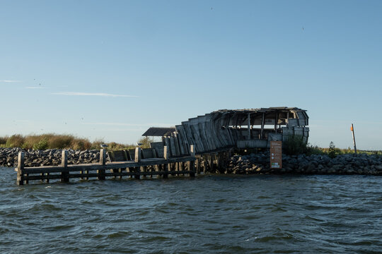 The bird island of Bliek is a popular breeding ground for a variety of European birds. The island is only accessible by water and has a small wooden dock and observation point for birdwatchers
