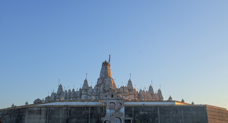 Jain temples on top of Shatrunjaya hill. Palitana (Bhavnagar district), Gujarat, India