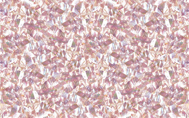 Pastel Pink mother of pearl in abstract faceted mosaic pattern