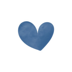 Blue Watercolor Heart