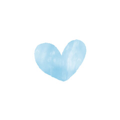 Blue Watercolor Heart