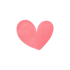 Pink Heart Watercolor