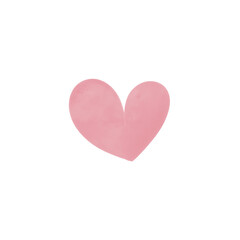 Obraz premium Pink Heart Watercolor