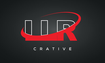 LLR letters typography monogram logo , creative modern logo icon with 360 symbol