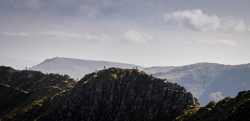 Striders edge, helvellyn, the lake district 
