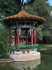 Chinese Garden, Zurich, Switzerland. Top swiss tourist spots and destinations. Oriental style...