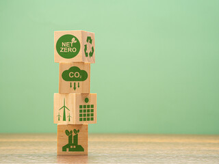Net-zero emissions in 2050. Save the earth and the environment