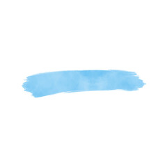 Blue Watercolor Brushstroke
