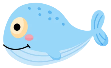 Cercles muraux Baleine Cartoon whale icon