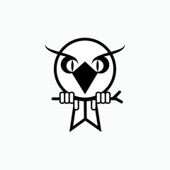 Owl Icon. Nocturnal Animal Sign. Education Symbol – Vector. 