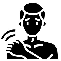 BRUISED SHOULDER glyph icon