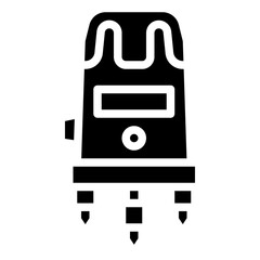 LASER LEVEL glyph icon