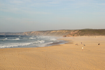 beautiful praia do bordeirea in Portugal