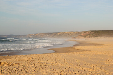 bordeira beach in Portugal, Atlantic Ocean