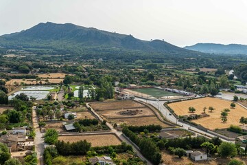 Fototapeta na wymiar Aerial view of the town of Arta