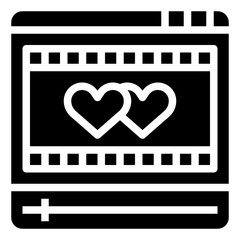 VIDEO glyph icon