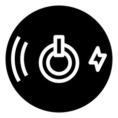 WIRELESS CHARGER5 glyph icon