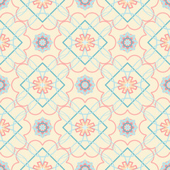 Luxury Traditional Ornamental Design. Modern Seamless Floral Pattern. Vector Illustration. For Interior Printing,Design, Web And Textile Design.