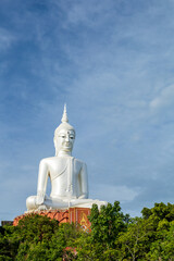 Fototapeta premium Giant Buddha in the Temple Wat Phu Manorom, Mukdahan province, Thailand.