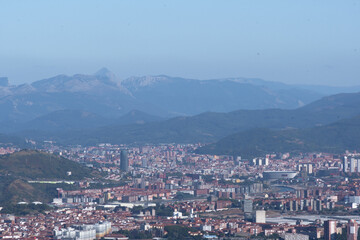 Naklejka premium panoramica de bilbao