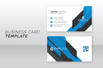 Modern abstract business card template design